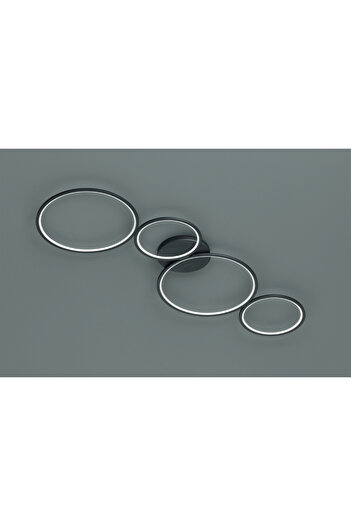 Homelux Ceiling Light Rondo, 97x34 Cm, 1 X Smd Led, 37 W, 3300 Lm, 3000 K, Metal, Matte Black