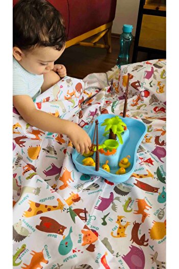 yorni 148X100Cm Floor, Table and Activity Cloth Machine Washable