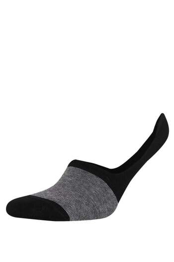 DeFacto Men's Seamless 3-Piece Cotton Ballerina Socks C0181Axns