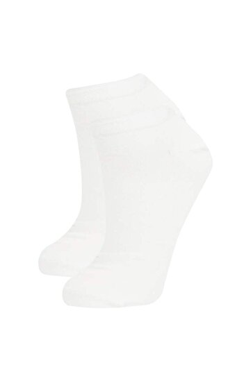 DeFacto Women's Seamless 2-Piece Bamboo Booties Socks B6008Axns