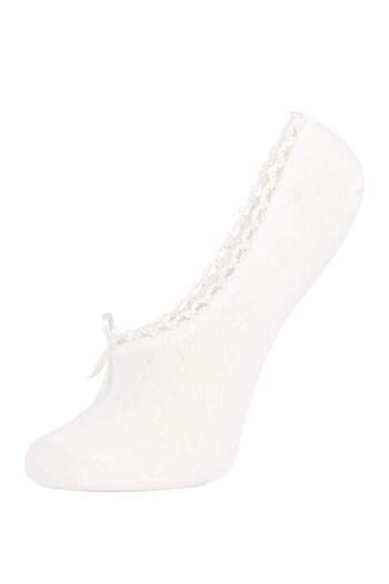 DeFacto Unsichtbare 3-teilige Ballerina-Socken aus Baumwolle für Damen B1049AXNS