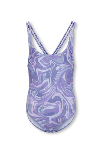 Only Kids Kogcaroline Tie V Cut Swimsuit - Purple