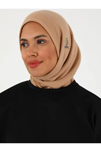 Differenza Camel Color Thermal Fleece Sports Hijab Bonnet