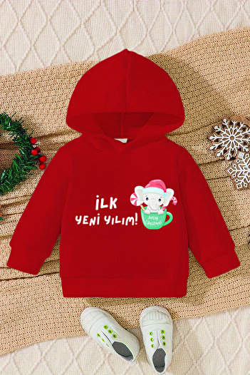 ADABEBEK New Year's Printed Baby Sweatshirt - 10144