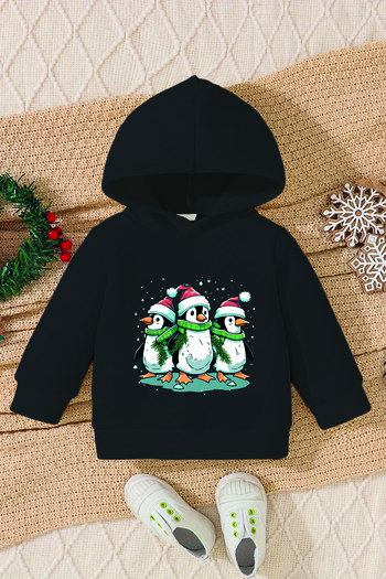 ADABEBEK New Year's Special Penguins Printed Baby Sweatshirt 10123