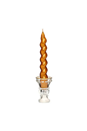 Missi 2li Twirl Glow Gold Şamdan Mum Seti (18 CM)