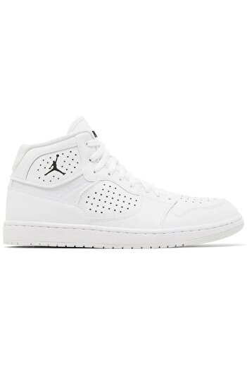 Nike Jordan Access Jumpman Leather Sneaker Γνήσιο δερμάτινο ψηλό αθλητικό παπούτσια Λευκό Λευκό