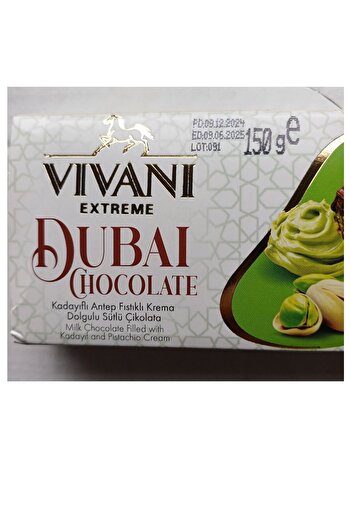 TAYAŞ Vivani Extreme Dubai Çikolatası