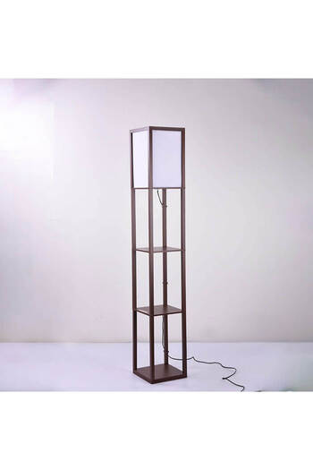 Homelux Cubes Floor Lamp, 26x26x160 Cm, E27, 40 W, Mdf/textile, Wenge