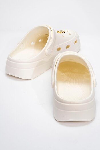 Ccway Γυναικείες Παντόφλες Sabo - Με Αξεσουάρ, Off White