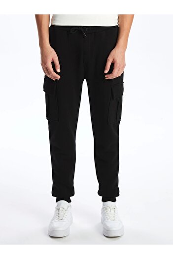 LC Waikiki Ανδρικό παντελόνι Jogger XSIDE Black Standard Fit