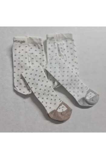 BEBEĞİME ÇORAP 2 Pieces of Polka Dot Baby Pantyhose