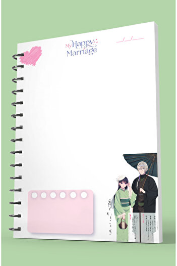 nihonwosekai My Happy Marriage Shoujo Anime A5 Boy 50 ورقة دفتر ملاحظات حلزوني