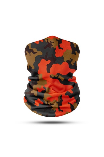 Vexo Orange Camouflage Baf Bandana