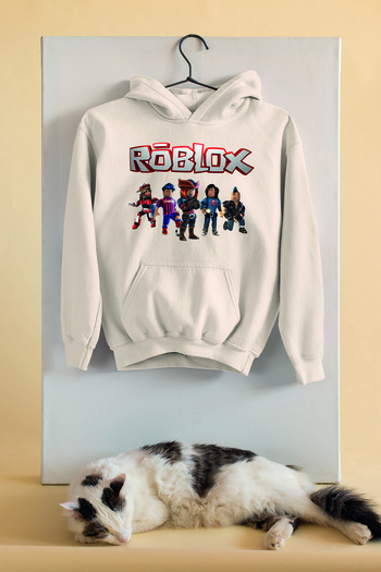 ADA BEBEK ÇOCUK Unisex Oversize Roblox Printed Kids Sweatshirt