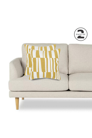 Donetella 2- Piece Modern 45x45 Throw Pillow Cover -,Decorative Covers for Cushions, Filling Not Included
