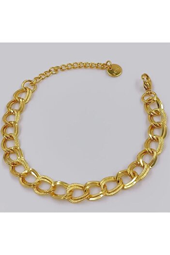 Power Es Gold Colored Spacetract - Tarnish Stainless Steel Bracelet