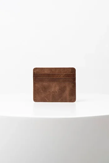 BAYDERİ Catsby Genuine Leather Card Holder