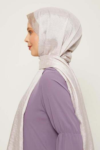 Levidor Beige Ring Pattern Monogram Shawl