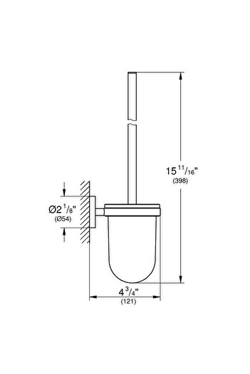 Grohe Toilet Brush Holder Essentials Brushed Cool Sunrise - 40374Gn1