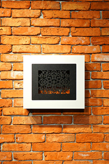 DOĞAN LİFE Modem Storage Box with Black Cover - 33Y X 38g X 12D Motif