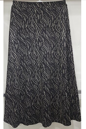 N.Y.YILDIZ STAR New Patterned - Lycra 1, Sinif Three Piece Bell Model, Fusta cu talie elastică Mother Not Show Interior