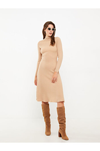 LC Waikiki Half Turtleneck Women's Knitwear Dress