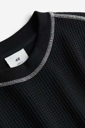 H&M Loose Fit Waffled sweatshirt