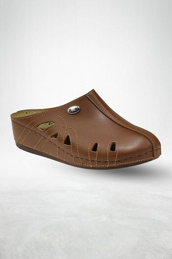 Evojean Tan Orthopedic Comfortable Daily Women's Slippers