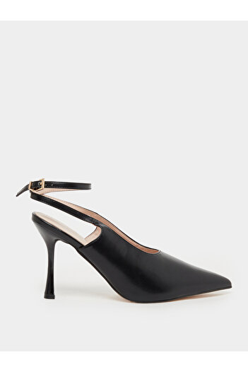 Raid By Styli Pointed Toe Ankle Strap High Heel Pumps
