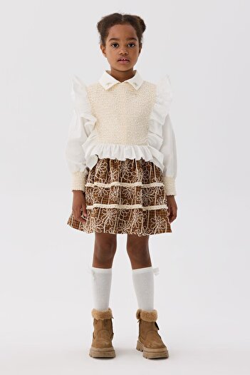 Tyess BG Store Girl's Ecru Blouse