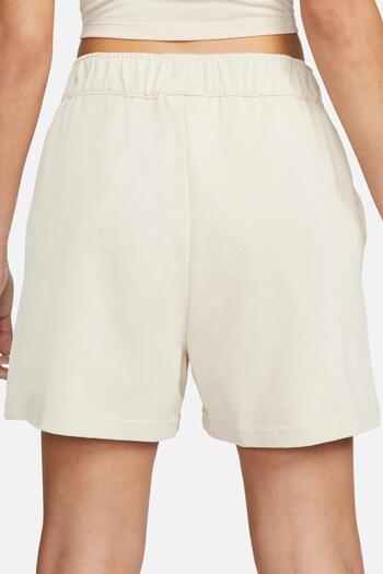 Nike Sportswear Essential Loose Fit Jersey Shorts Loose Cut Jersey Fabric Women's Shorts Beige