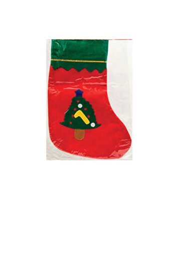 Lider MAGNESİA Large Size Leading Magnesia Christmas Tree Ornament Socks - Tree Pattern