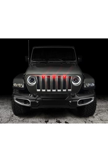 oracle Jeep Wrangler JL 18-24 Pre-Runner Style LED Grill Kit, Red