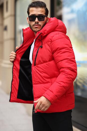 Delpino Men's Hooded Puffer Jacket - Water and Windproof