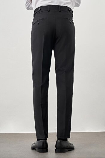 İmza Siyah Yandan Cepli Classic Slim Fit Modelli Pantolon Pantolon 1003245172