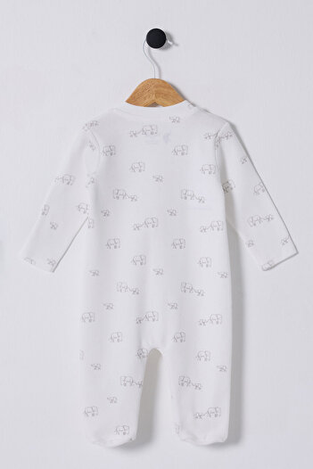 U.S. Polo Assn. U.S. Polo Assn. Baby Boy White Jumpsuit