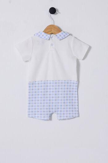 U.S. Polo Assn. Baby Boy White Jumpsuit