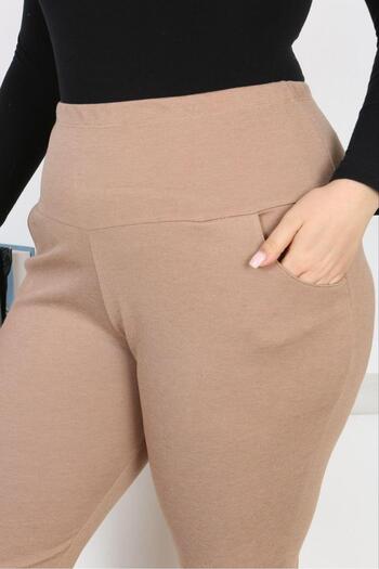 EMEZ Dark Cream Recoiler Spanish Leg Pants
