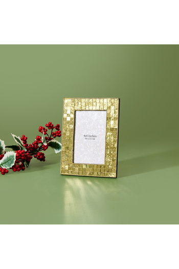 KPM Mirrored Frame - Gold - 10X15 cm