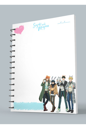 nihonwosekai Yaoi BL Anime A5 Size Spiral Notebook 50 Sheets