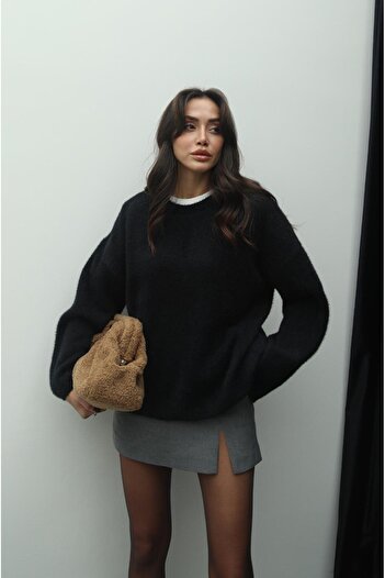 Havoş Black Winter Soft Sweater