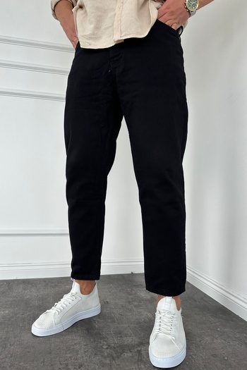 MADZEYMODA Μαύρο Jean Boyfriend Jeans - KE-045