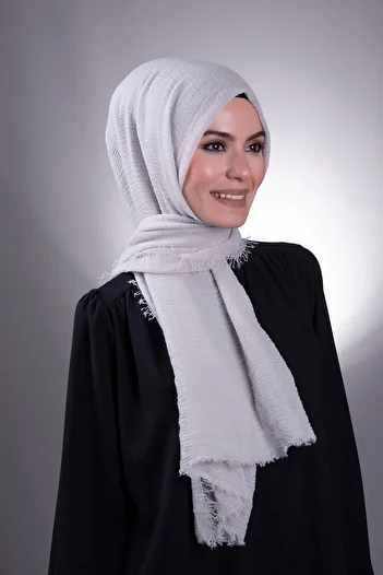 HÜRREM BONE Stone Plain Classic School Shawl Wrap Shawl 202104_22