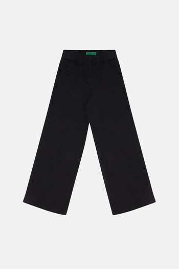 WWF Market Red Fox Women's Wide Leg Trousers - Black