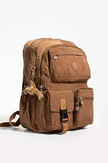 yuzuco Ultra Light Multi-Pocket Waterproof Backpack Brown (Model: 571-1K)