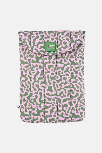 WWF Market Θήκη Laptop Planet First Puffer - Ροζ Πράσινη