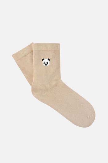 WWF Market Ecru Panda Bamboo Socks