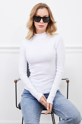 DPARİS Turtleneck Ribbed Bodysuit
