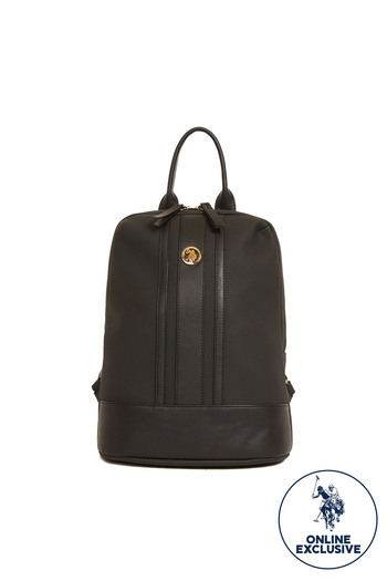 U.S. Polo Assn. Geantă neagră de umăr pentru femei Us3040 Classic Exclusiv online